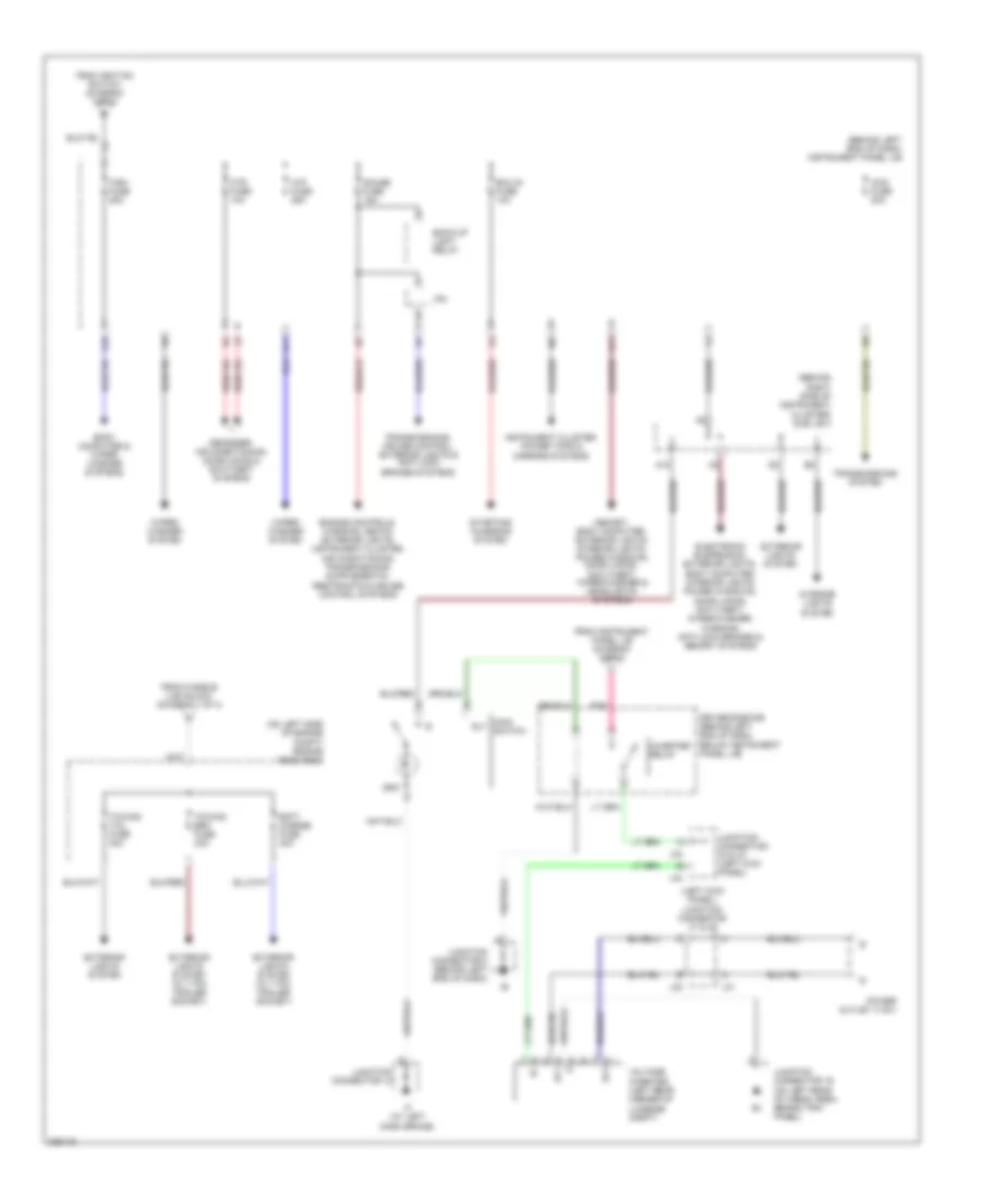 Power Distribution Wiring Diagram (3 of 3) for Toyota Sequoia Limited 2005
