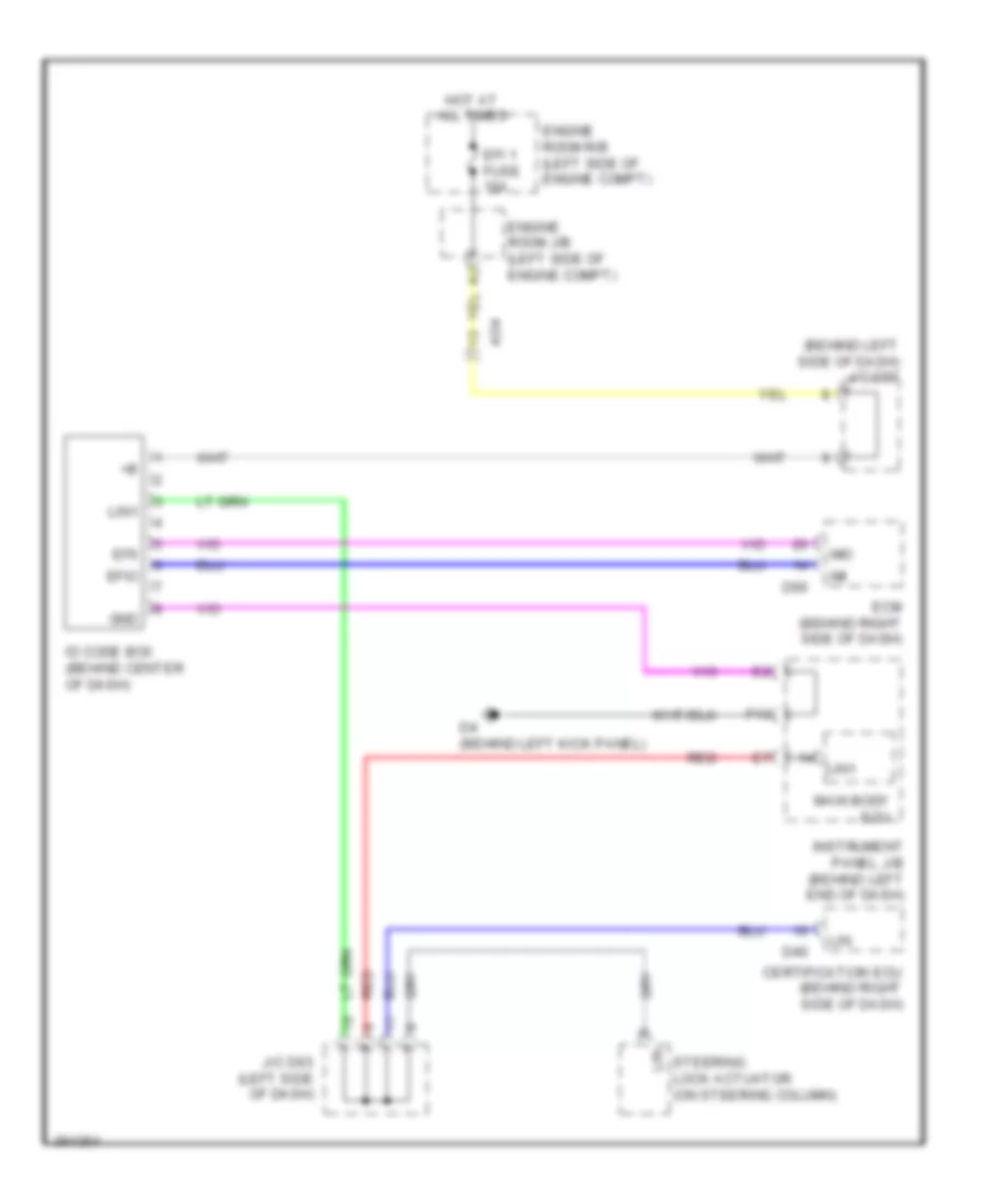 Immobilizer Wiring Diagram Except Hybrid with Smart Key System for Toyota Highlander Hybrid Limited 2012