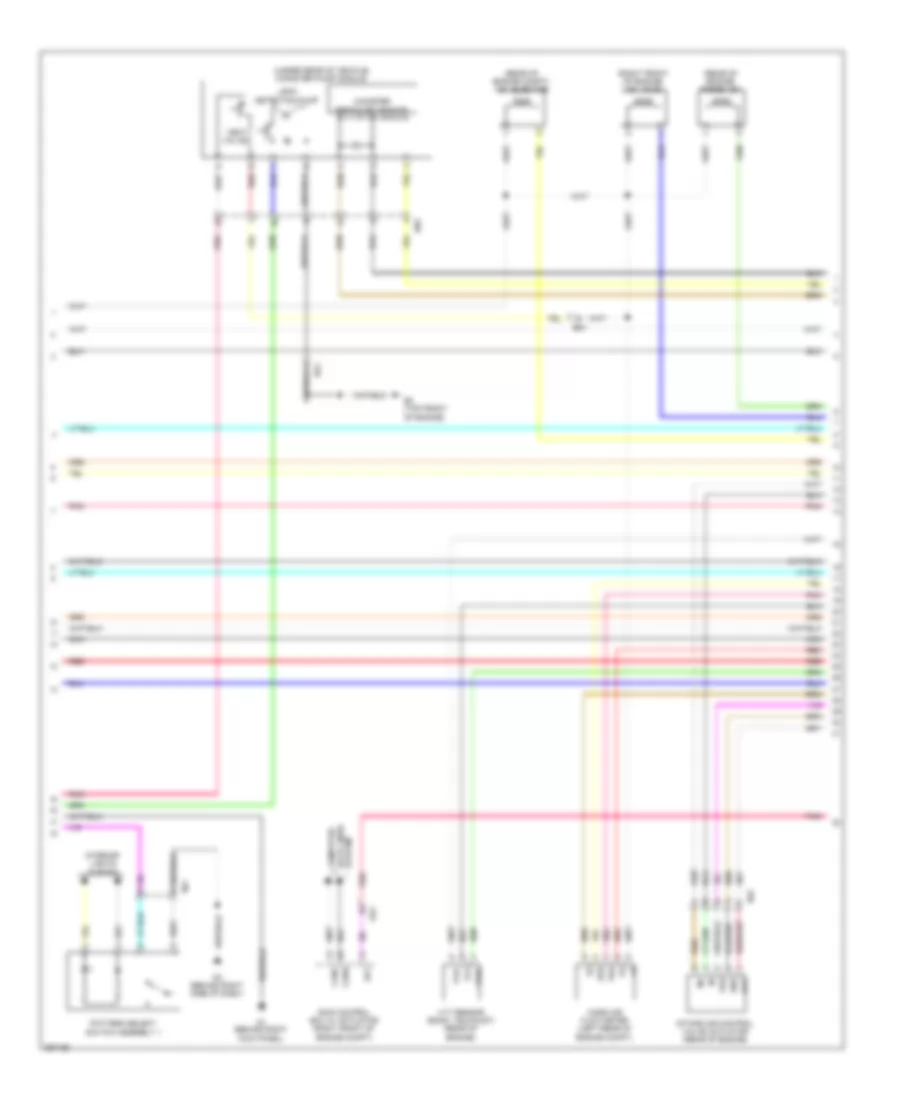 2.7L, Engine Performance Wiring Diagram (4 of 5) for Toyota Highlander Hybrid Limited 2012