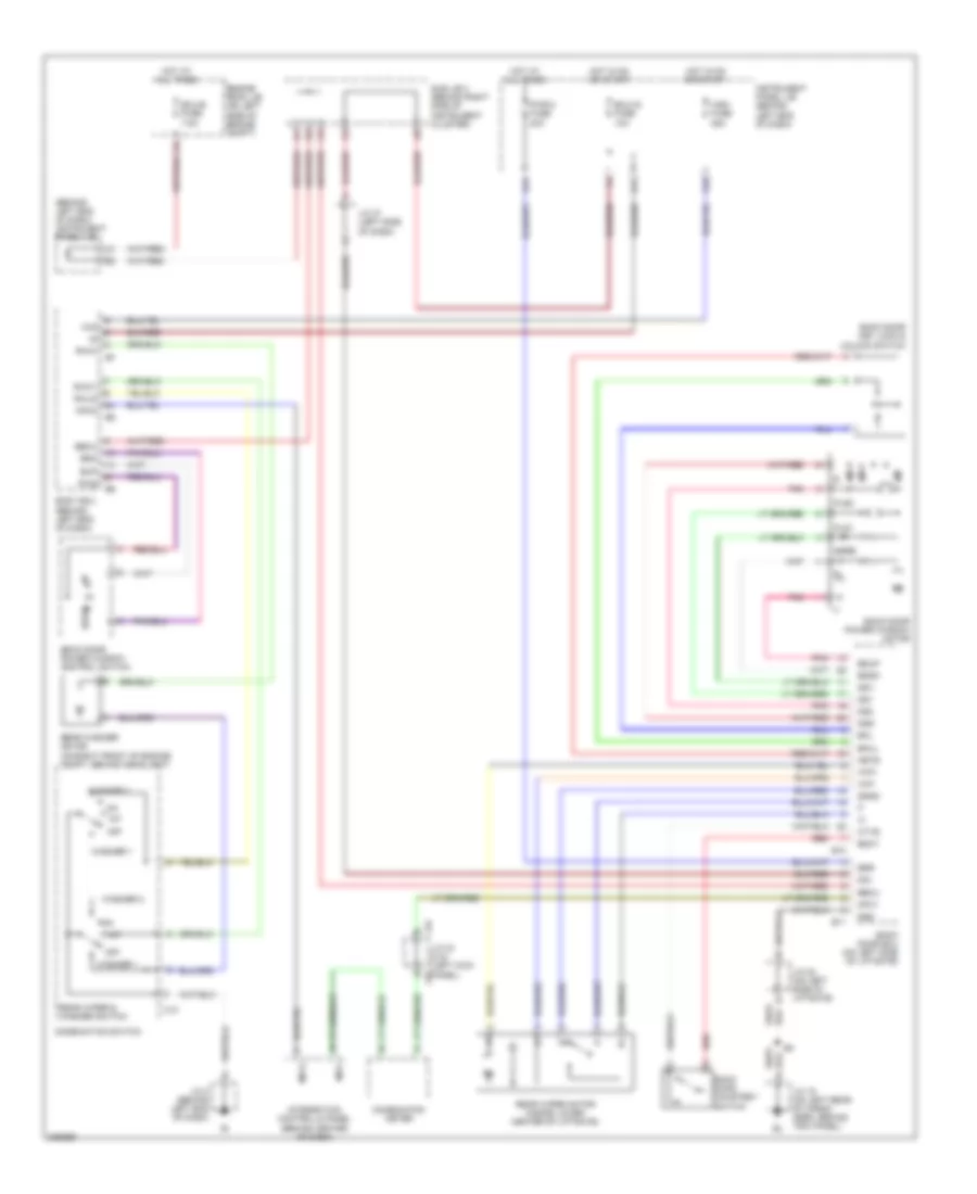 Электросхема заднего стеклоочистителя дворника и омывателя для Toyota Sequoia Limited 2005