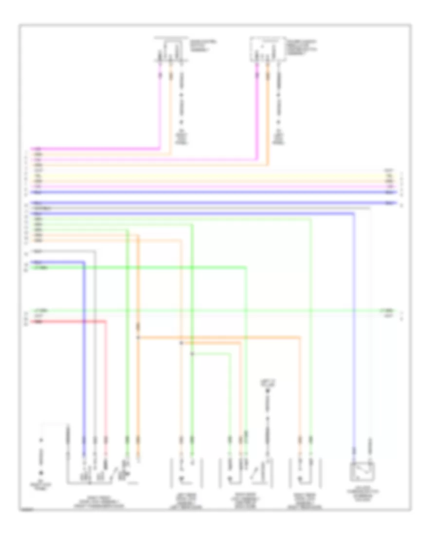 Forced Entry Wiring Diagram 2 of 3 for Toyota Matrix 2010