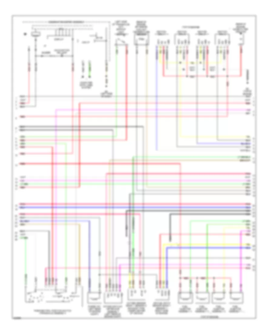 1.8L, Engine Performance Wiring Diagram (3 of 4) for Toyota Matrix 2010