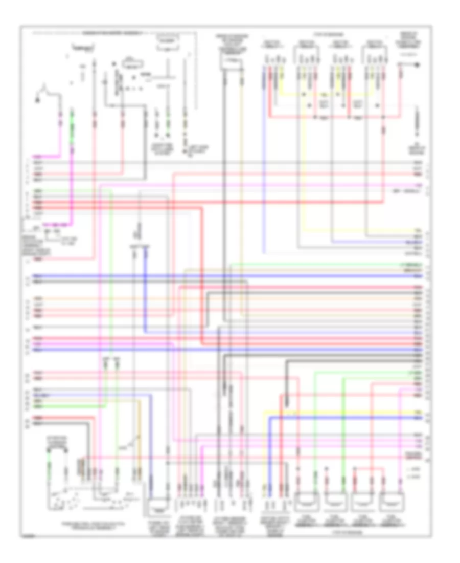 2.4L, Engine Performance Wiring Diagram (3 of 4) for Toyota Matrix 2010