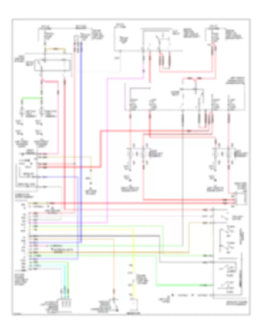 Headlights Wiring Diagram for Toyota Matrix 2010