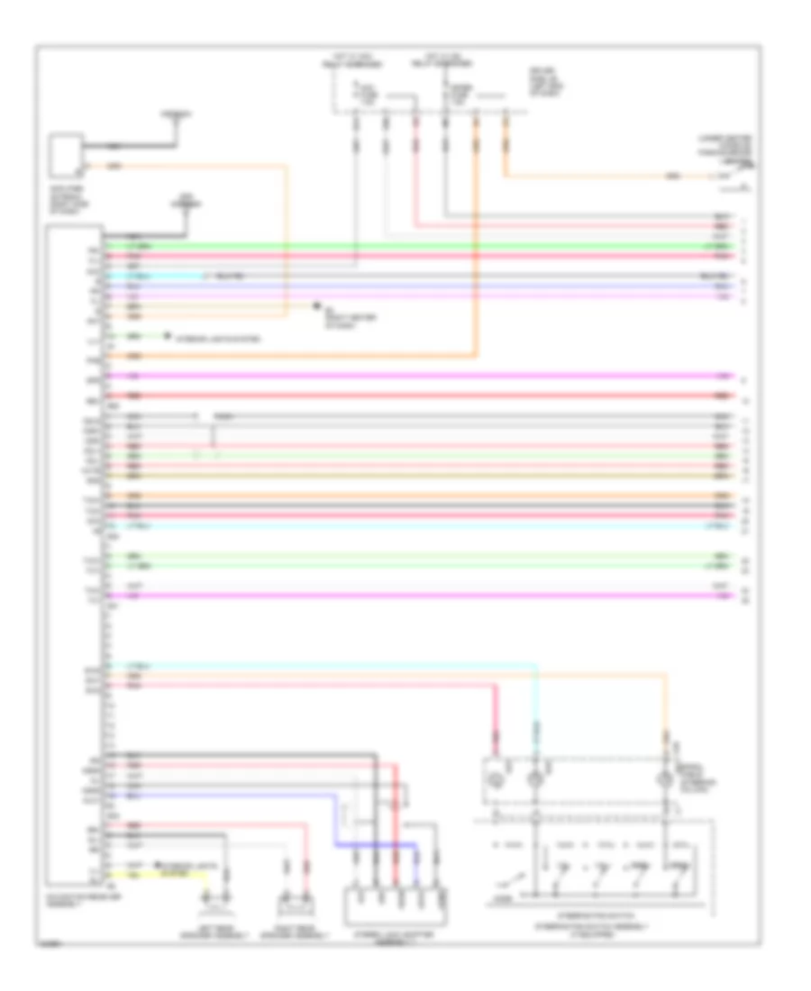 Radio Wiring Diagram with Navigation with Built in Amplifier 1 of 2 for Toyota Matrix 2010