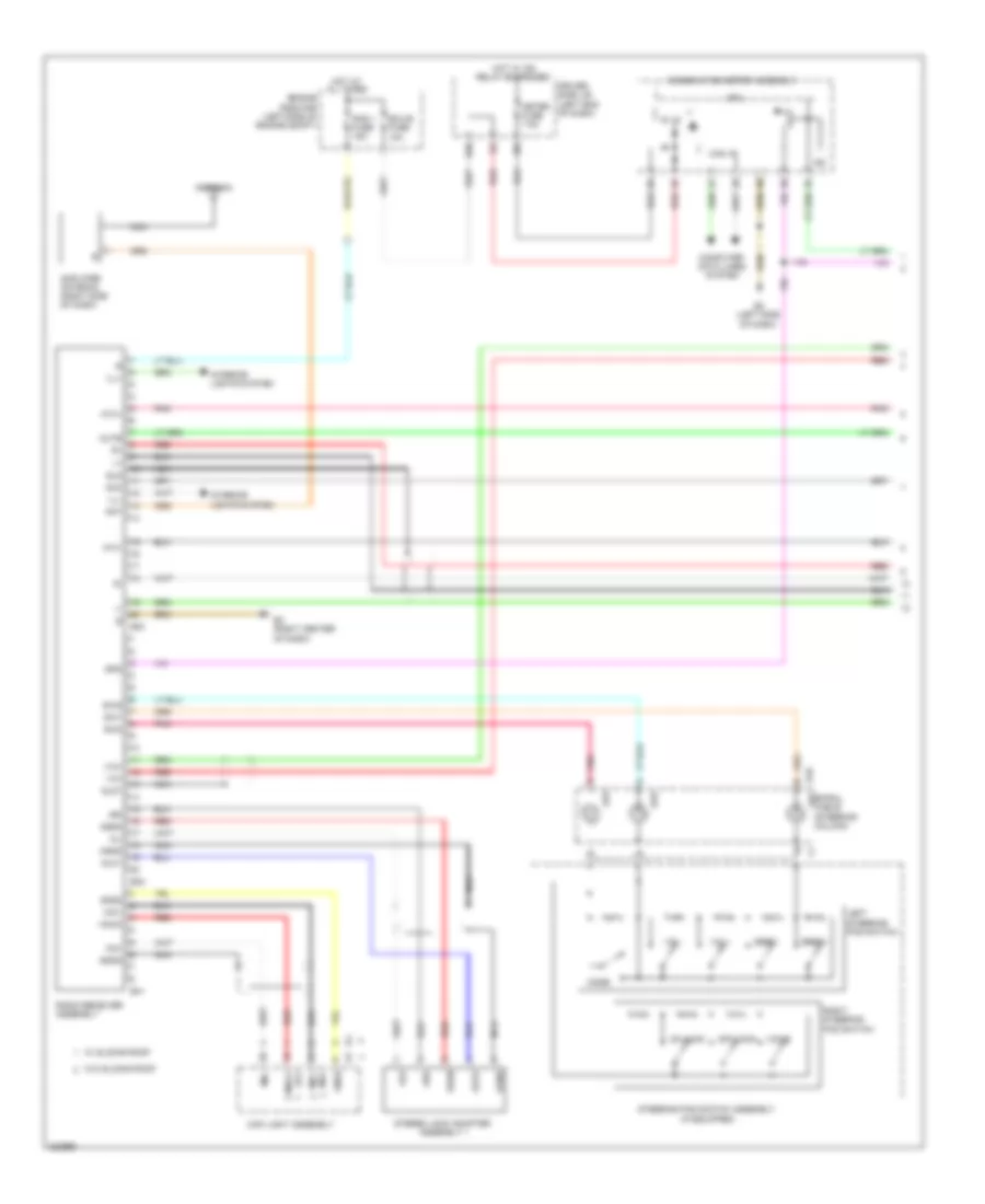 Radio Wiring Diagram, with Separate Amplifier (1 of 2) for Toyota Matrix 2010