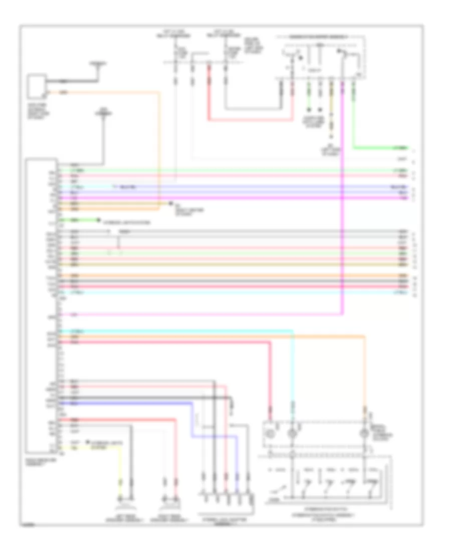 Radio Wiring Diagram, without Navigation with Built-in Amplifier (1 of 2) for Toyota Matrix 2010