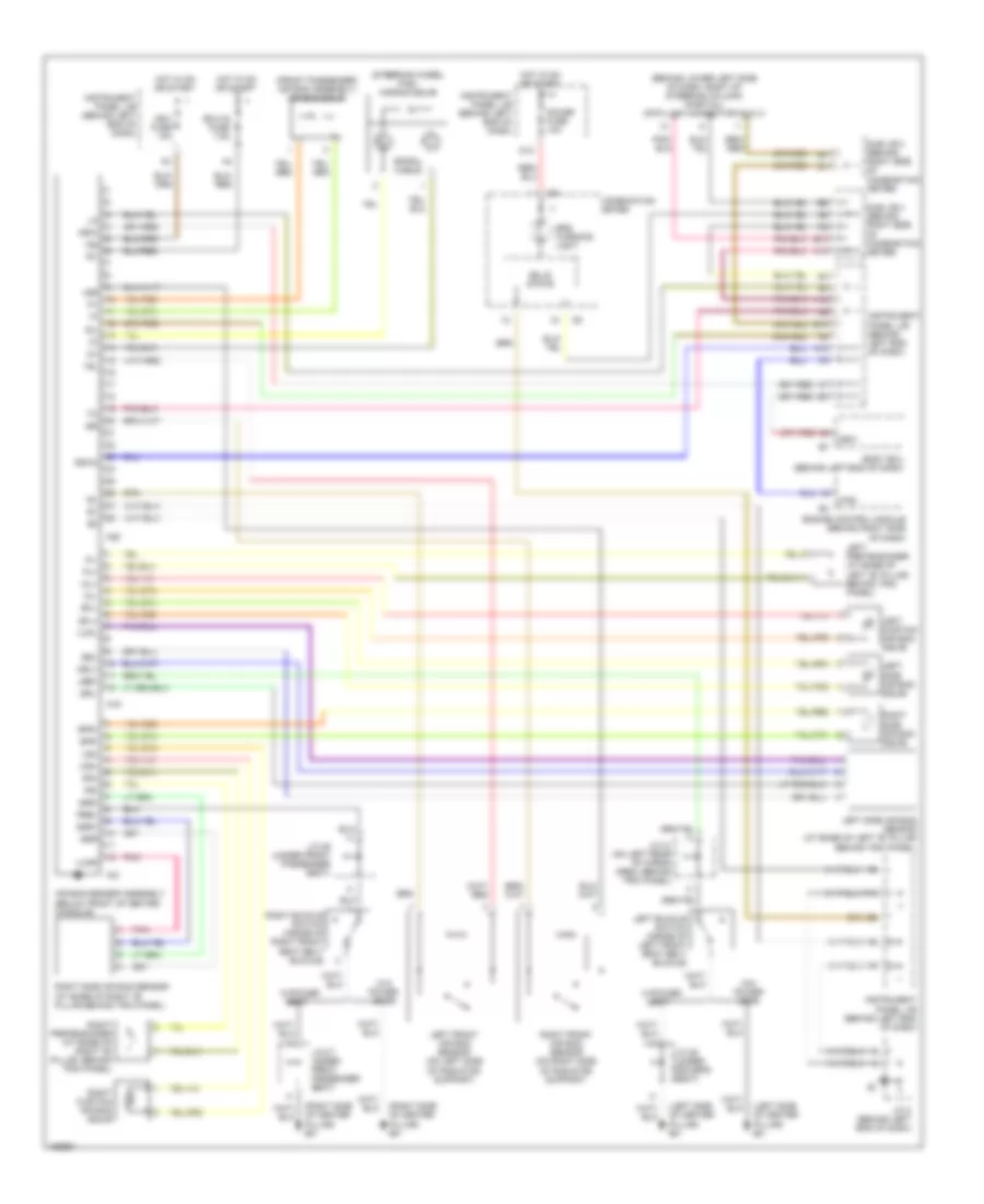 Supplemental Restraint Wiring Diagram for Toyota Sequoia SR5 2002