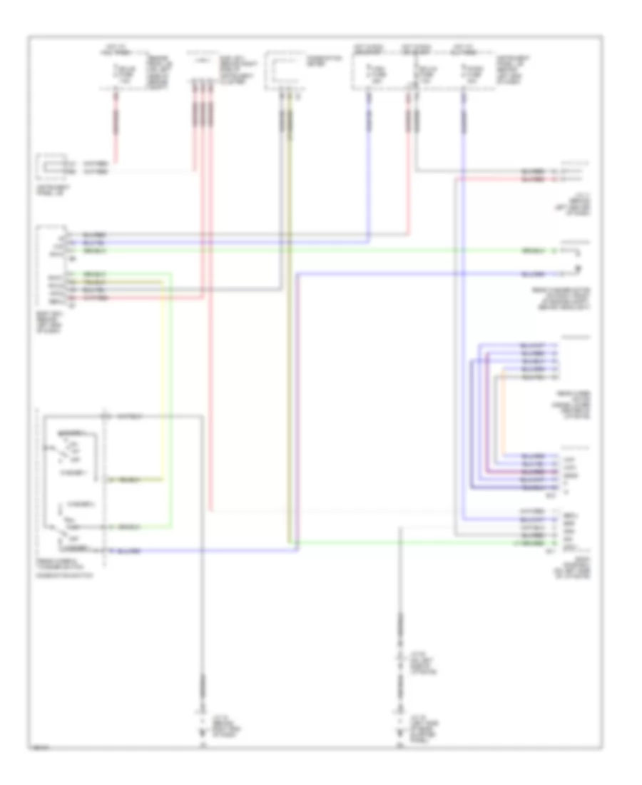 Электросхема заднего стеклоочистителя дворника и омывателя для Toyota Sequoia SR5 2002