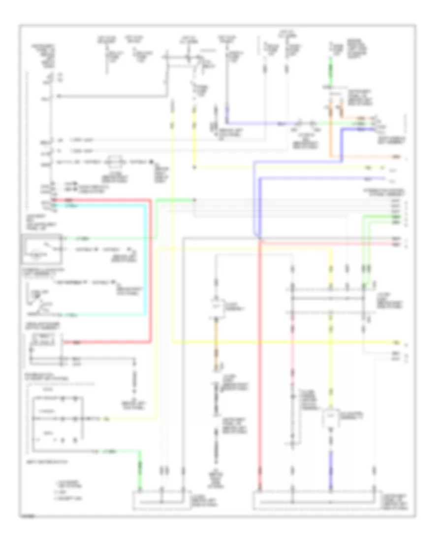 Instrument Illumination Wiring Diagram Except Hybrid 1 of 2 for Toyota Highlander Sport 2008