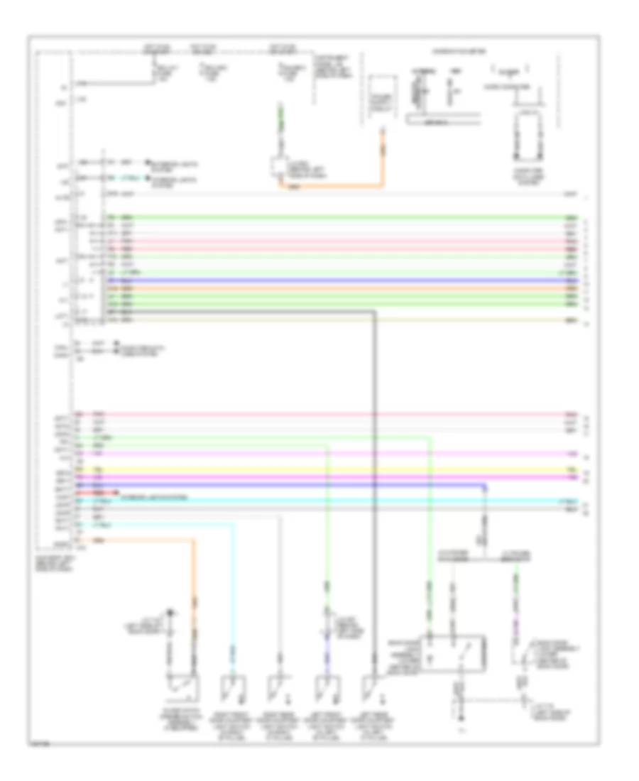 Power Door Locks Wiring Diagram, Hybrid without Smart Key System (1 of 2) for Toyota Highlander Sport 2008