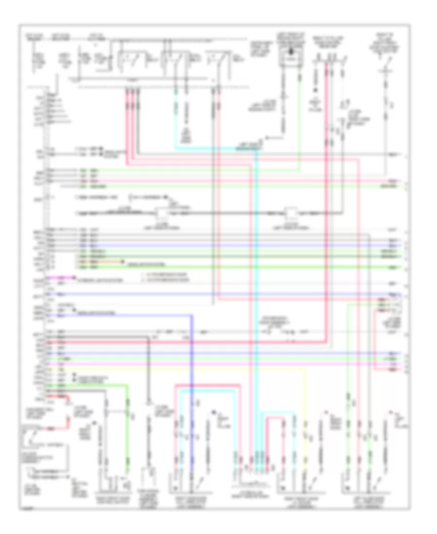 Forced Entry Wiring Diagram, without Smart Key System (1 of 2) for Toyota Sienna 2014
