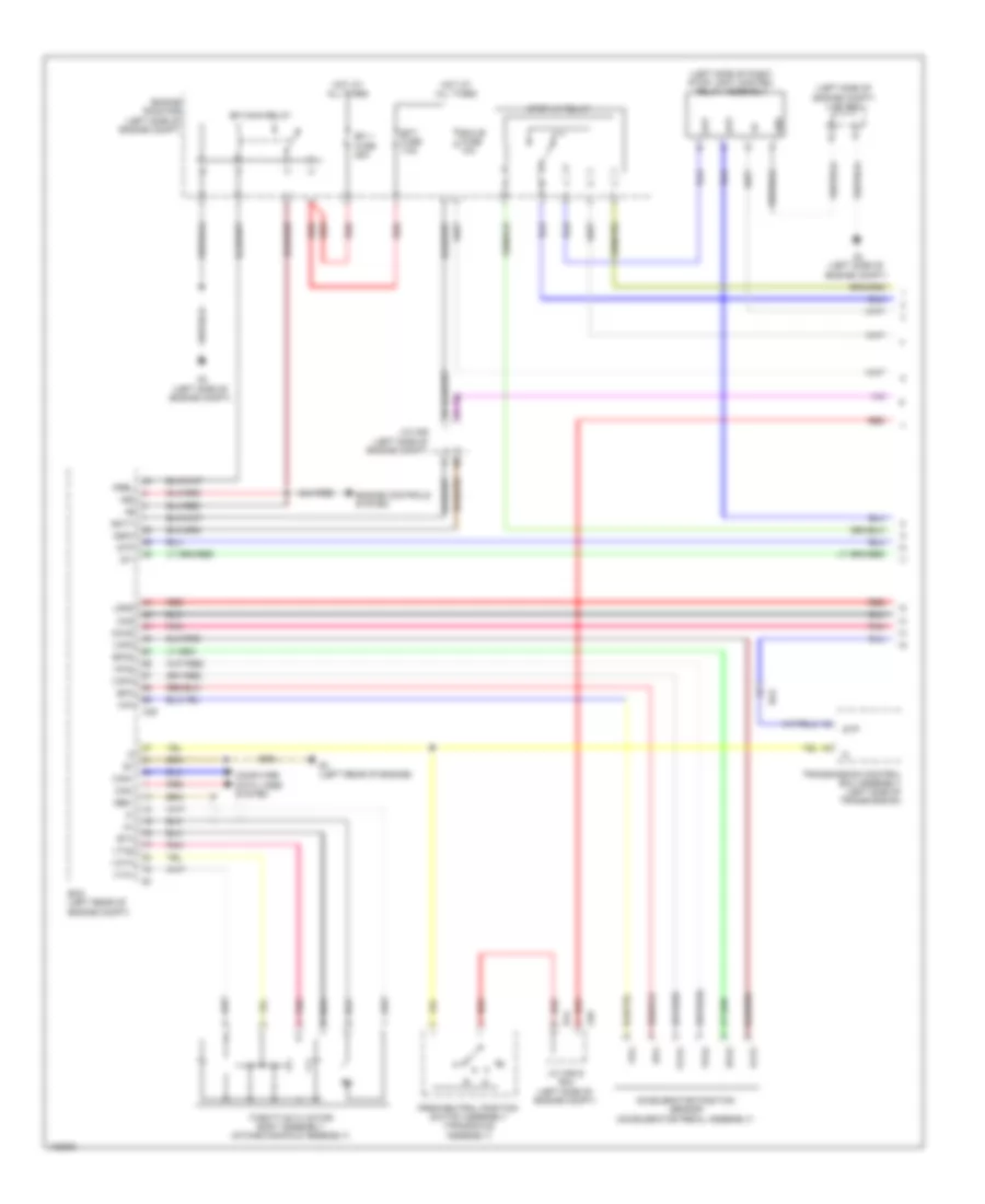 Dynamic Laser Cruise Control Wiring Diagram (1 of 3) for Toyota Sienna 2014