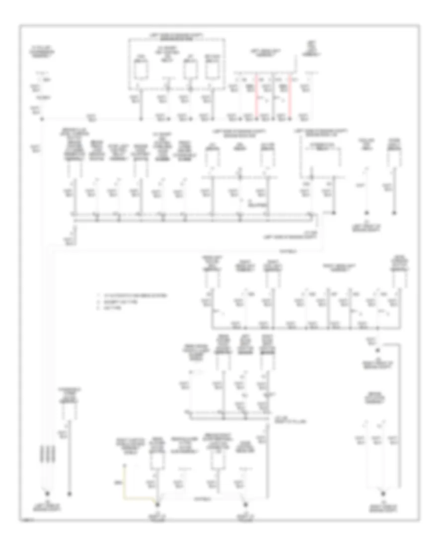 Ground Distribution Wiring Diagram 1 of 6 for Toyota Sienna 2014