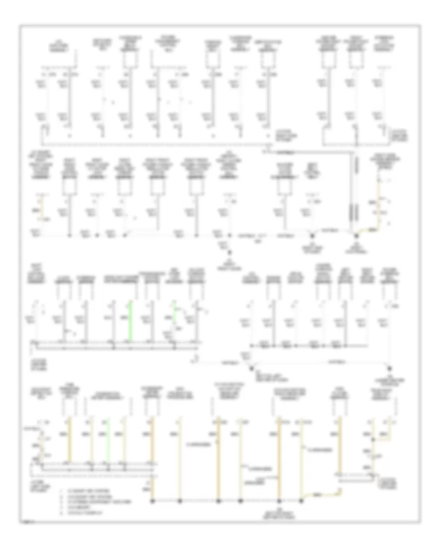 Ground Distribution Wiring Diagram (4 of 6) for Toyota Sienna 2014