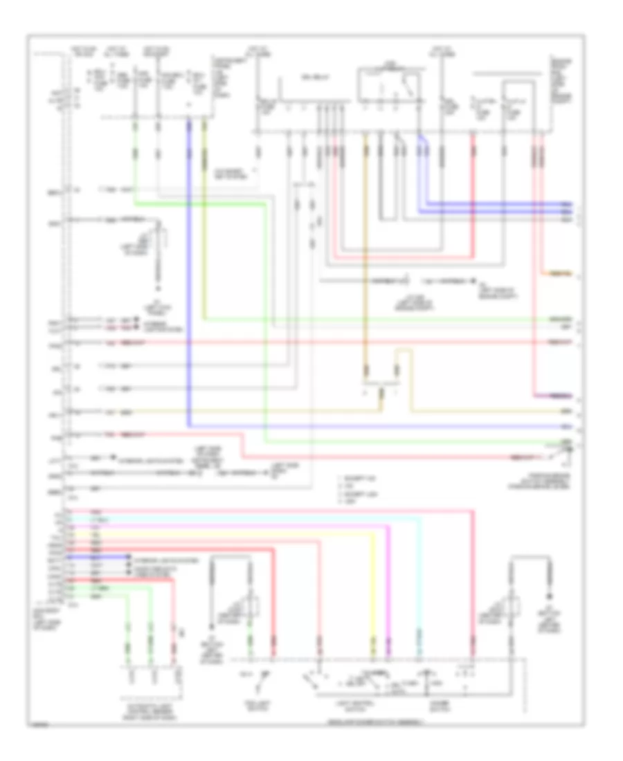 Headlights Wiring Diagram 1 of 2 for Toyota Sienna 2014