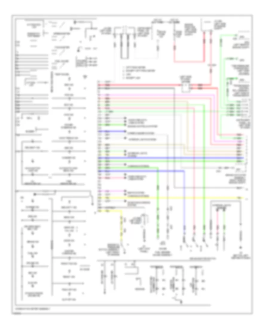 Instrument Cluster Wiring Diagram 1 of 2 for Toyota Sienna 2014