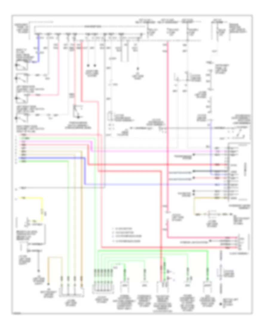 Instrument Cluster Wiring Diagram (2 of 2) for Toyota Sienna 2014