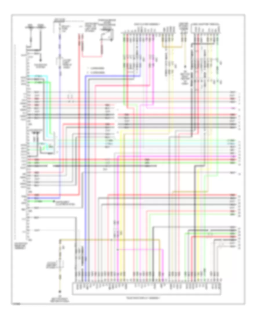 Navigation Wiring Diagram (1 of 5) for Toyota Sienna 2014