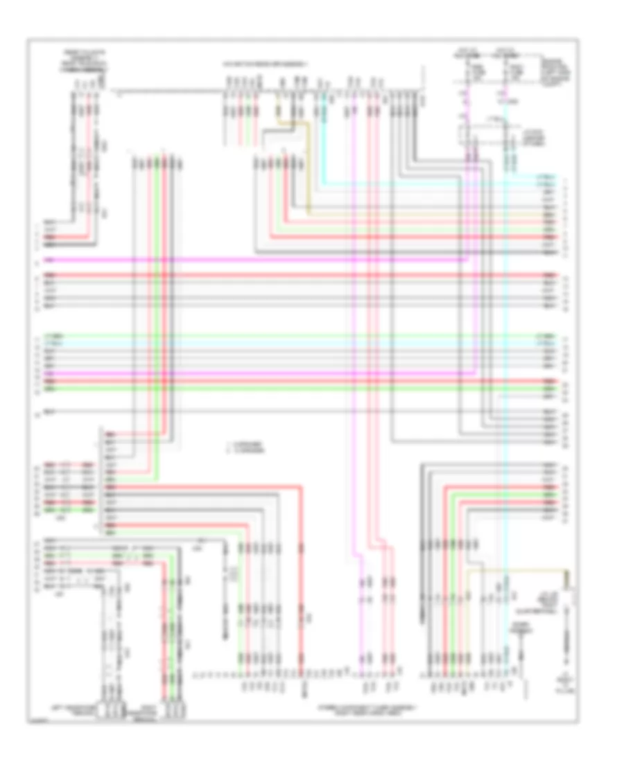 Navigation Wiring Diagram (2 of 5) for Toyota Sienna 2014