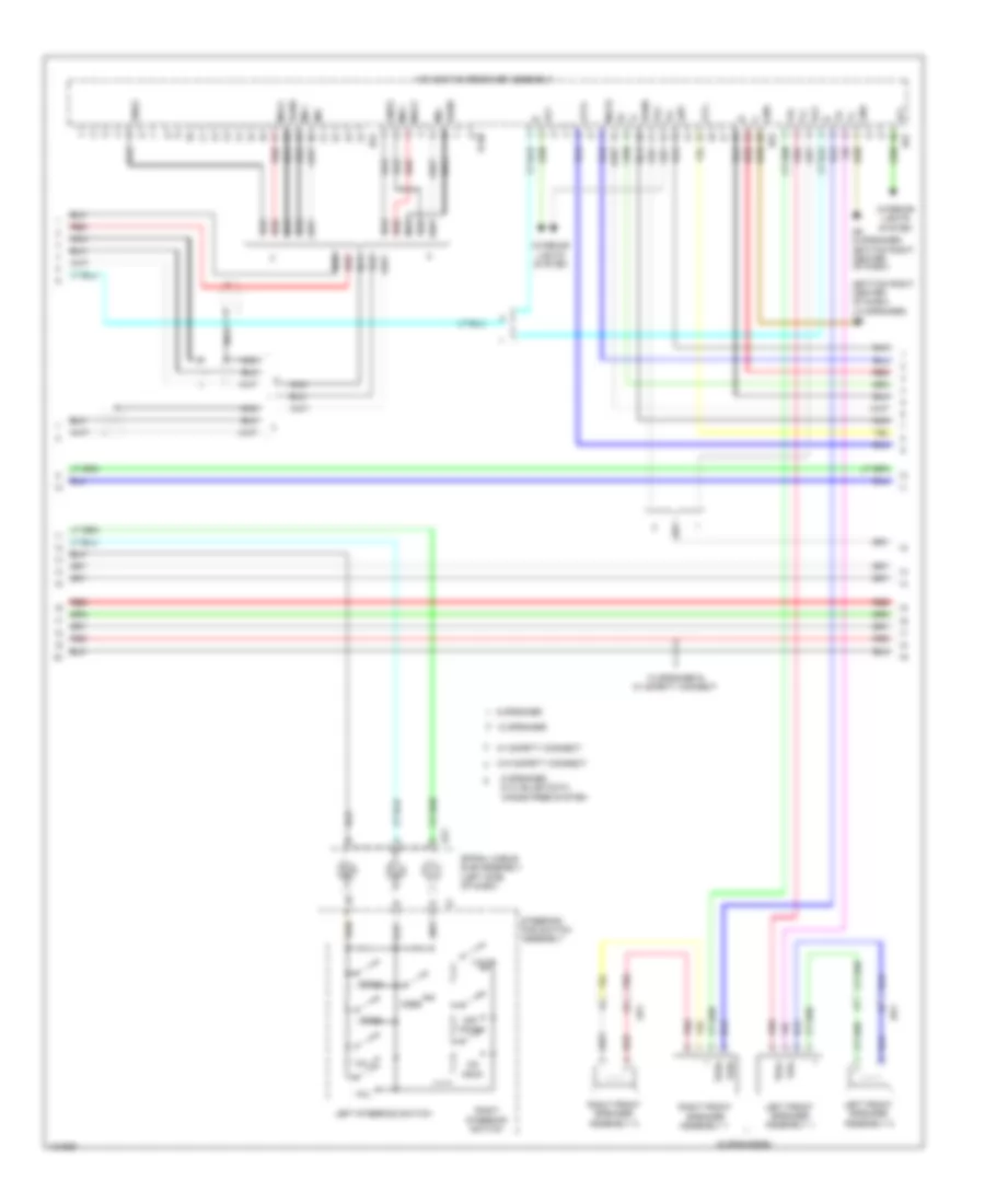 Navigation Wiring Diagram (4 of 5) for Toyota Sienna 2014