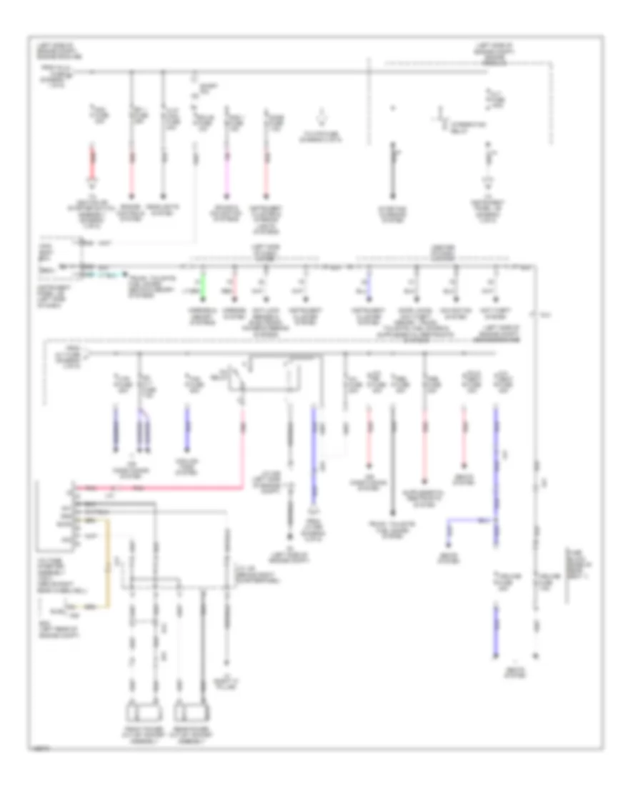 Power Distribution Wiring Diagram (2 of 5) for Toyota Sienna 2014