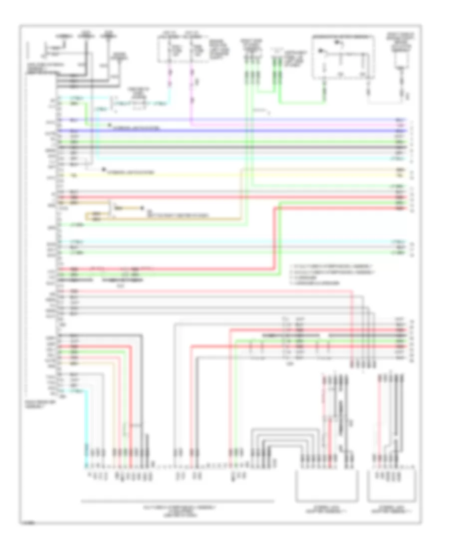 Radio Wiring Diagram, without Navigation (1 of 4) for Toyota Sienna 2014
