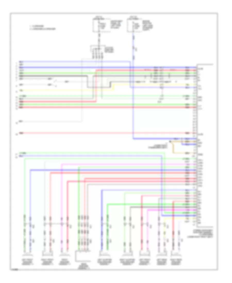 Radio Wiring Diagram, without Navigation (4 of 4) for Toyota Sienna 2014