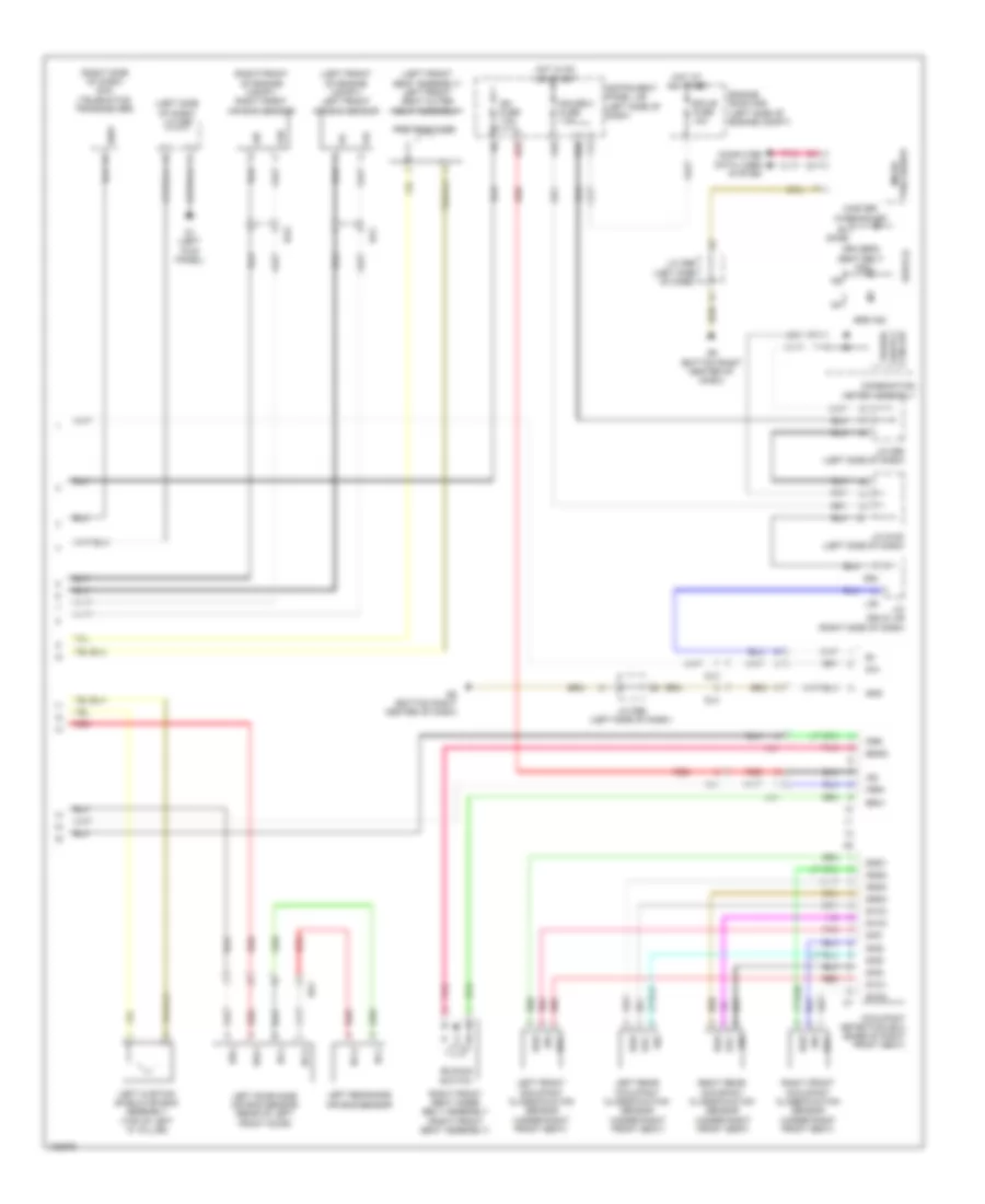 Supplemental Restraint Wiring Diagram (2 of 2) for Toyota Sienna 2014