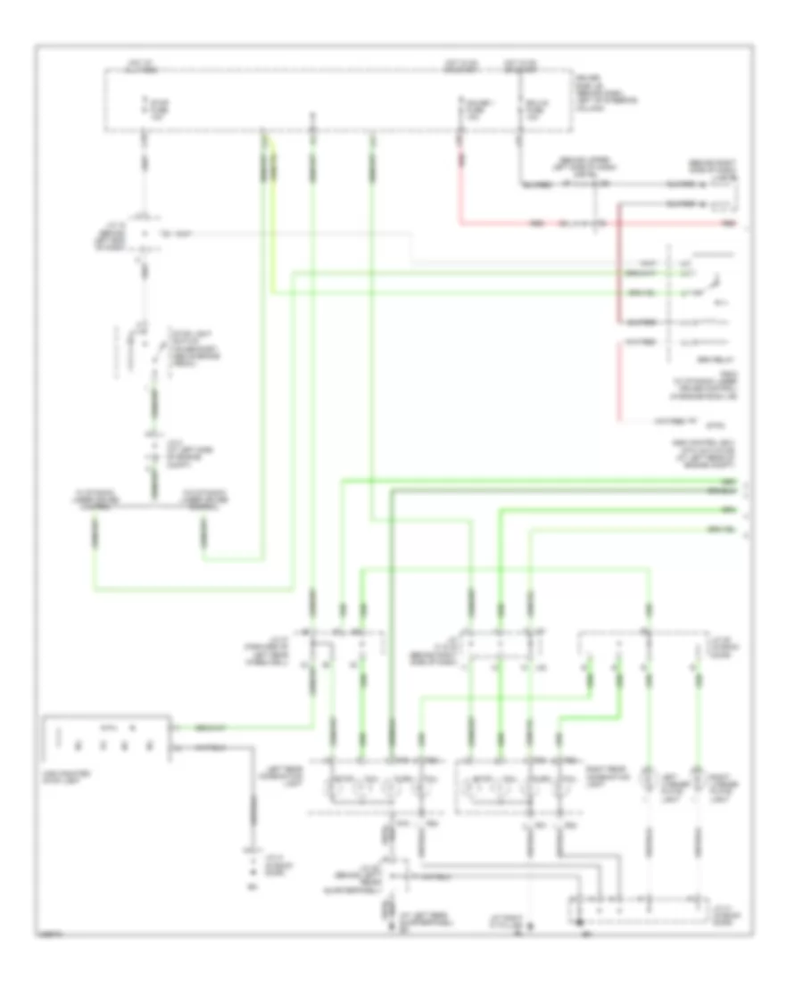 Exterior Lamps Wiring Diagram (1 of 2) for Toyota Sienna CE 2006