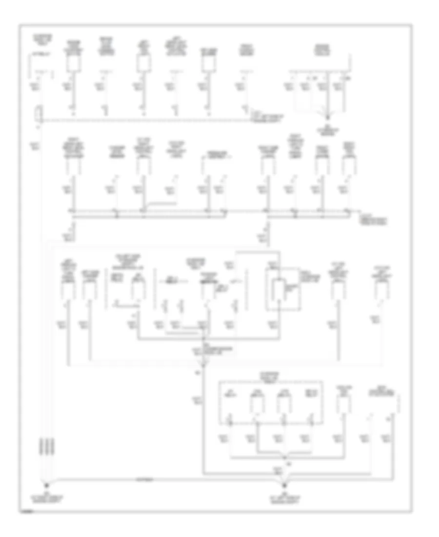 Ground Distribution Wiring Diagram 1 of 4 for Toyota Sienna CE 2006