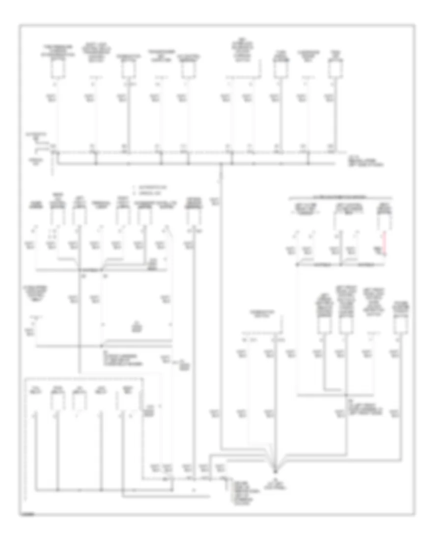 Ground Distribution Wiring Diagram 3 of 4 for Toyota Sienna CE 2006
