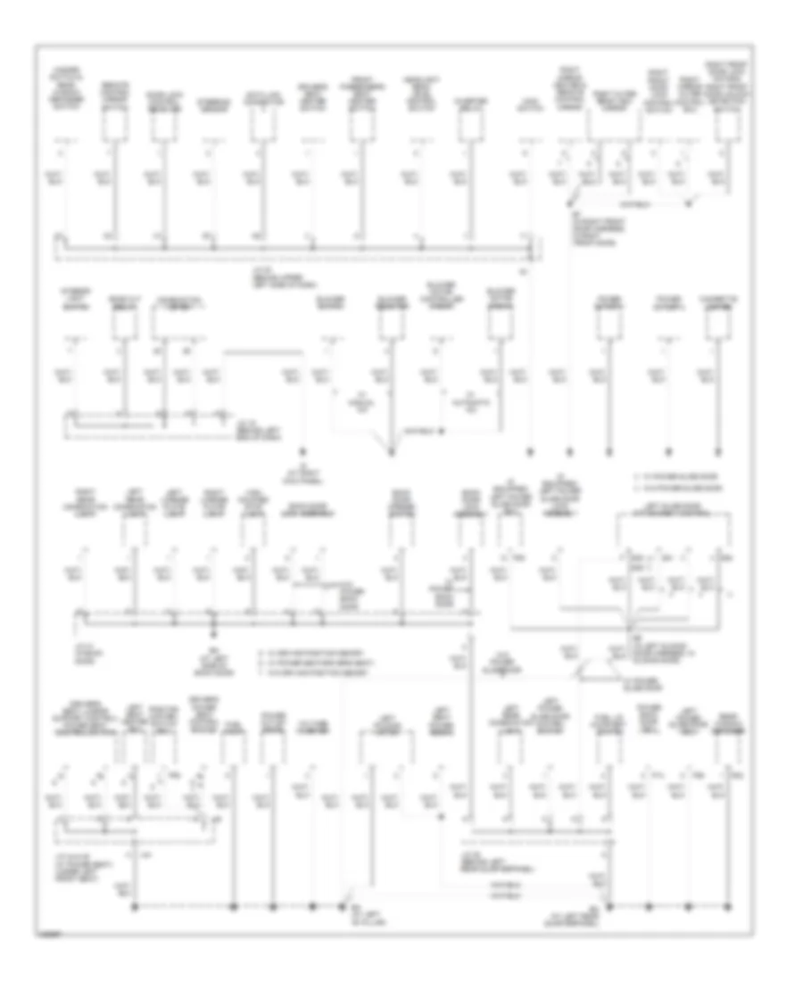 Ground Distribution Wiring Diagram (4 of 4) for Toyota Sienna CE 2006