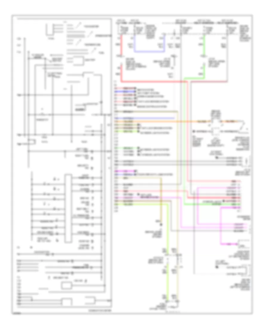 Instrument Cluster Wiring Diagram 1 of 2 for Toyota Sienna CE 2006