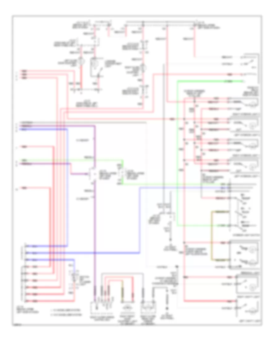 Courtesy Lamps Wiring Diagram 2 of 2 for Toyota Sienna CE 2006