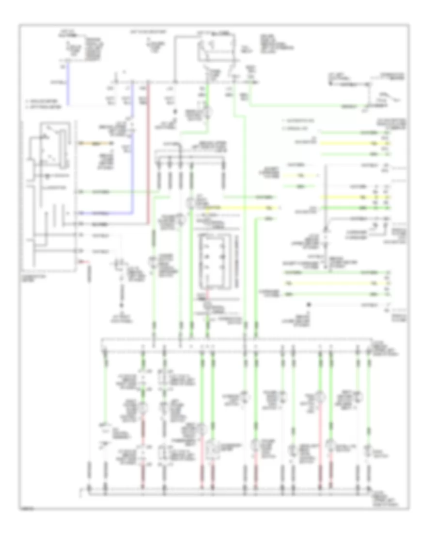 Instrument Illumination Wiring Diagram for Toyota Sienna CE 2006