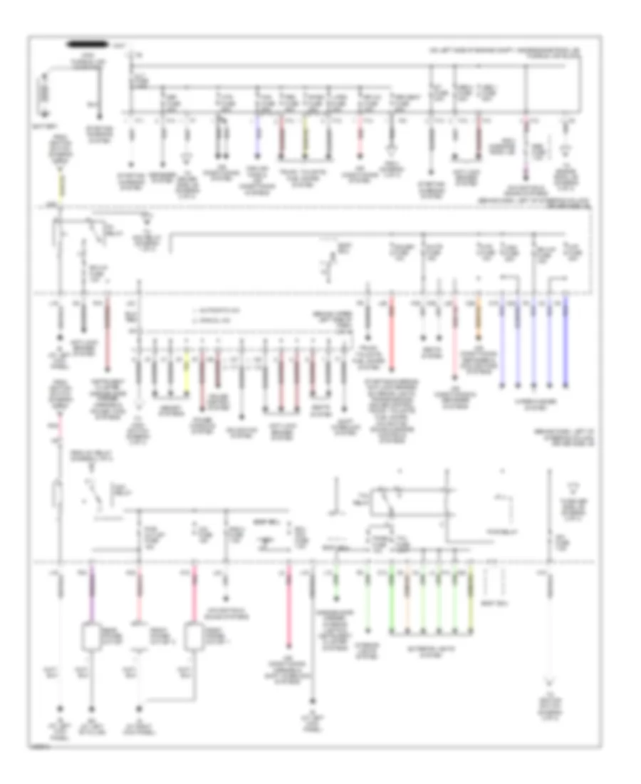 Power Distribution Wiring Diagram 1 of 3 for Toyota Sienna CE 2006