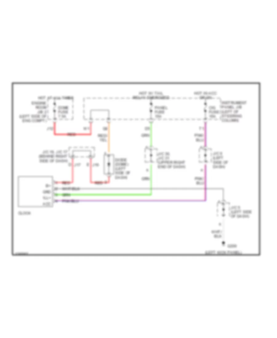 3 0L Clock Wiring Diagram Auto A C for Toyota Camry XLE 2000