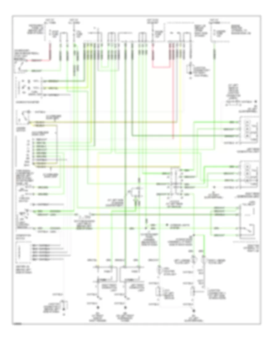 Ground Distribution Wiring Diagram 1 of 4 for Toyota Avalon XLS 2004