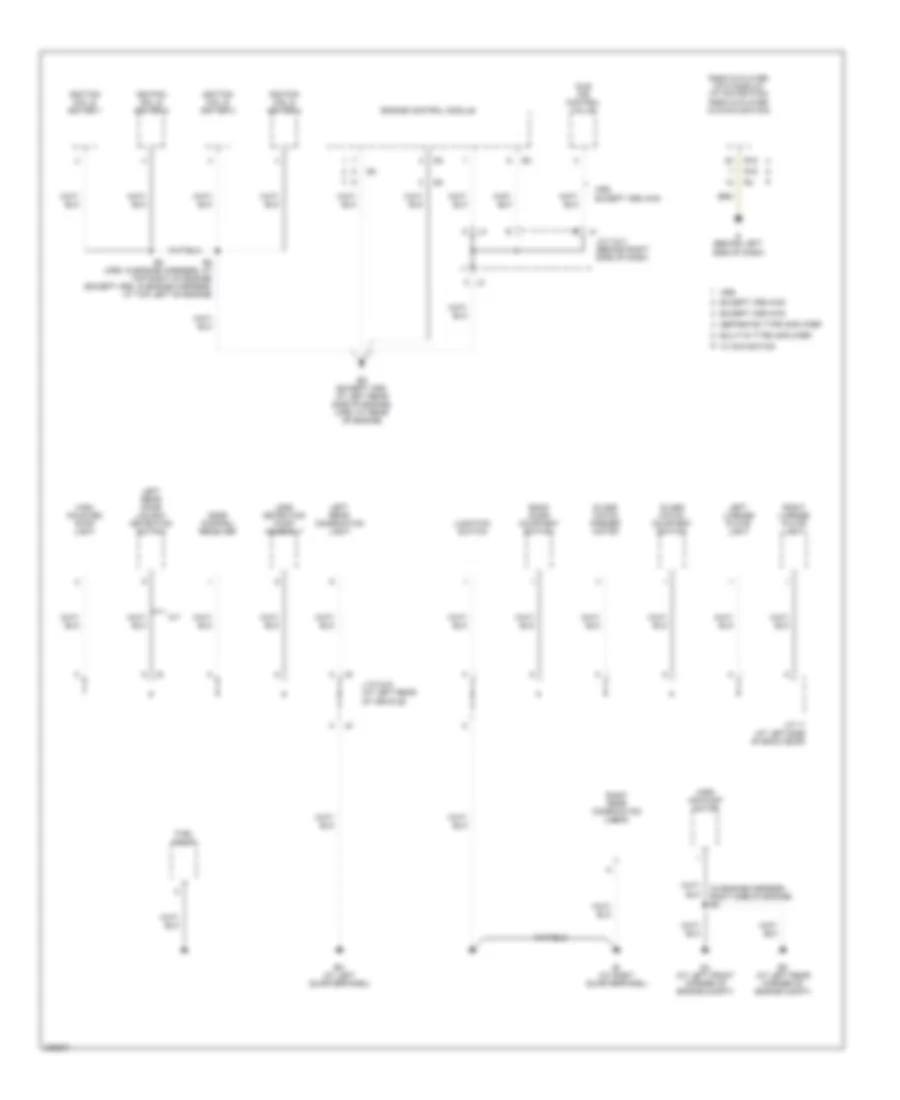 Ground Distribution Wiring Diagram 4 of 4 for Toyota Avalon XLS 2004