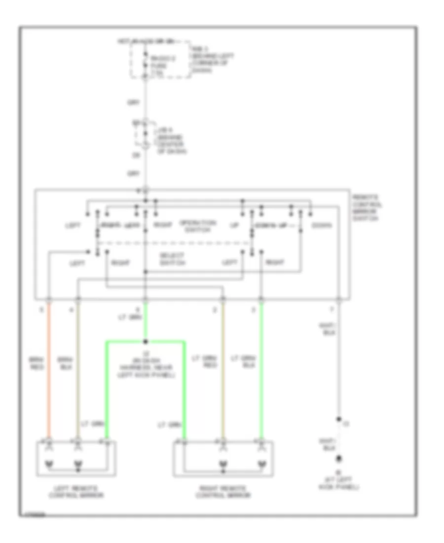 Instrument Cluster Wiring Diagram, without Navigation (2 of 2) for Toyota Avalon XLS 2004