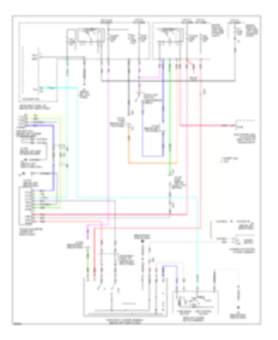 Trailer Tow Wiring Diagram, Except Hybrid for Toyota Highlander Limited 2012
