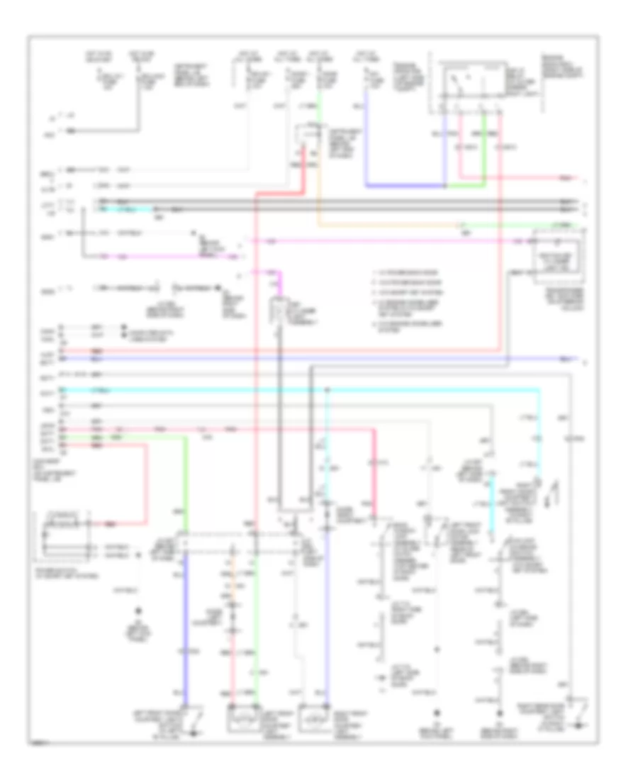 Courtesy Lamps Wiring Diagram Except Hybrid 1 of 2 for Toyota Highlander Limited 2012