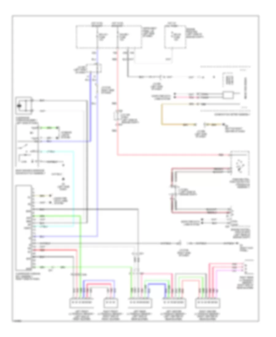 Rear Sonar Wiring Diagram for Toyota Sienna L 2014