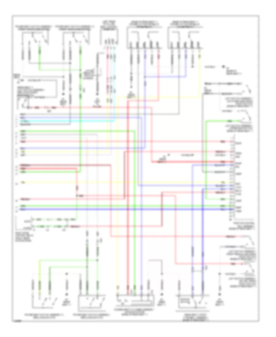 Auto Access Seat Wiring Diagram 2 of 2 for Toyota Sienna L 2014