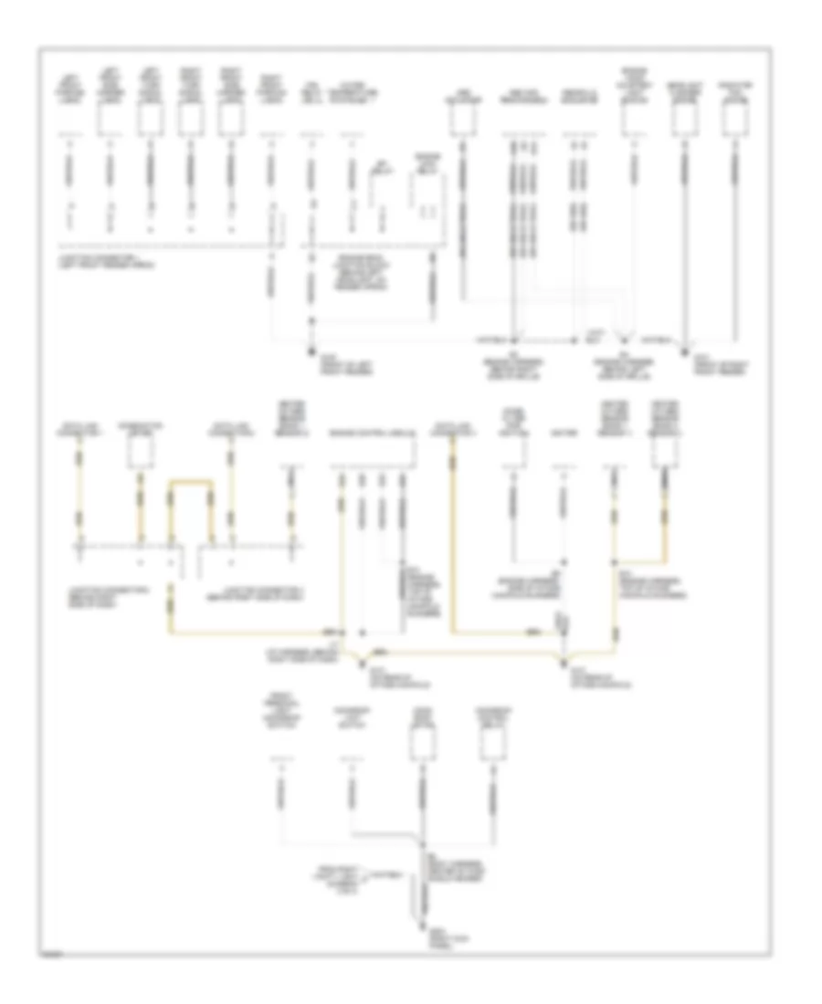 Ground Distribution Wiring Diagram 1 of 4 for Toyota Avalon XL 1997