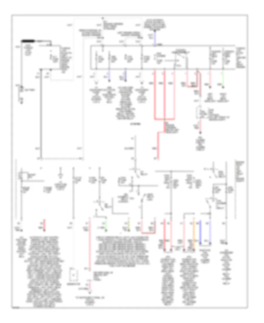 Power Distribution Wiring Diagram 1 of 3 for Toyota Avalon XL 1997