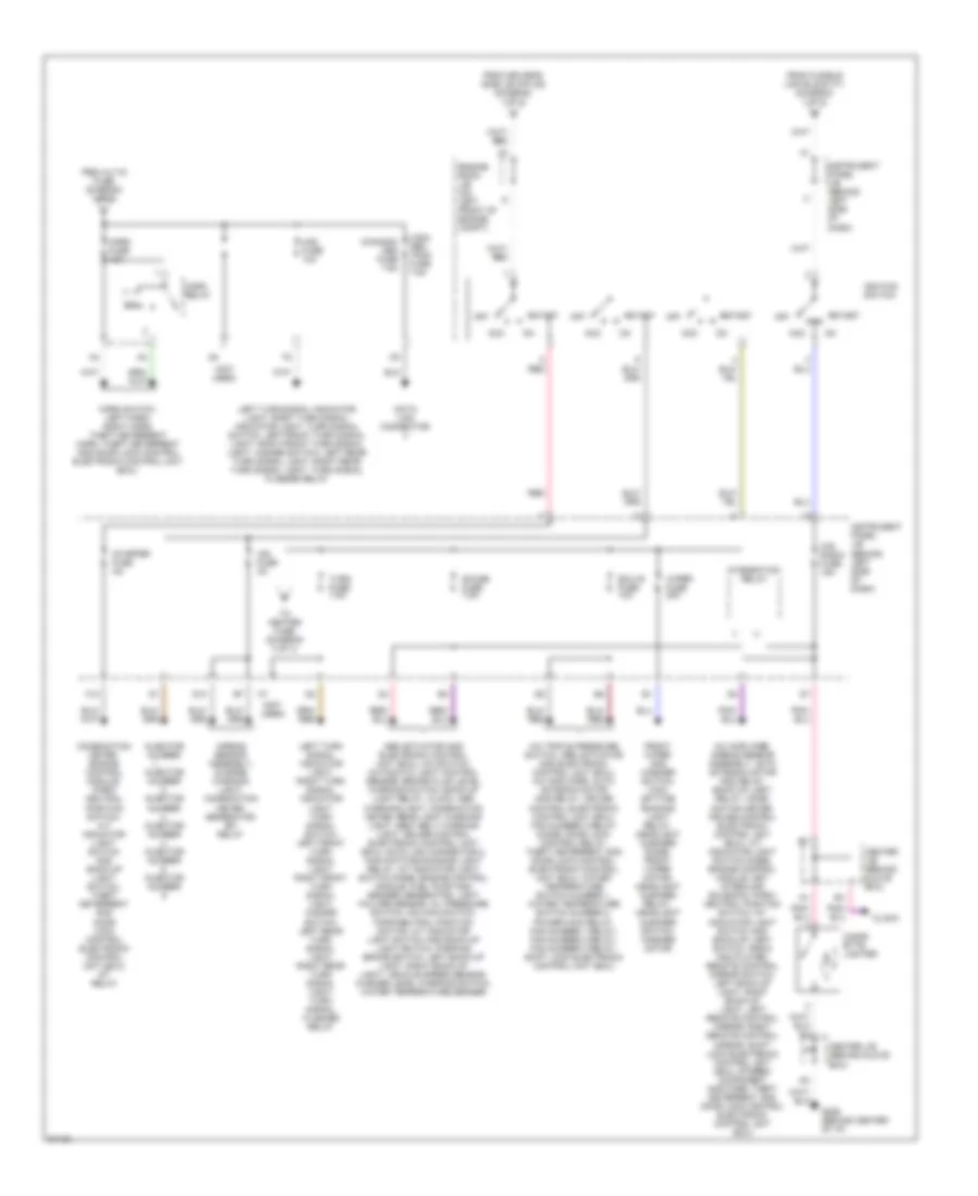 Power Distribution Wiring Diagram (2 of 3) for Toyota Avalon XL 1997