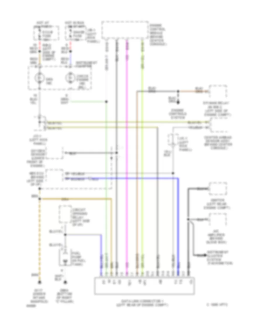 Data Link Connector Wiring Diagram for Toyota Tercel 1994