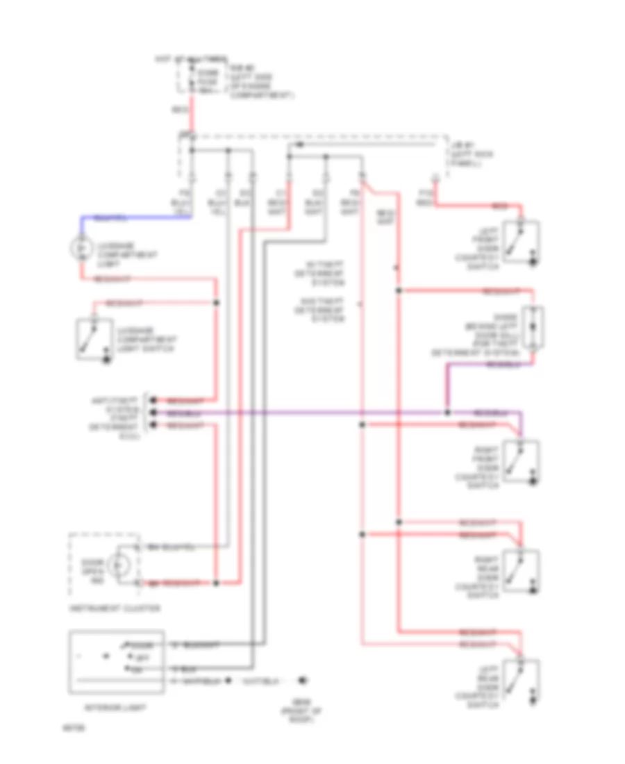 Courtesy Lamps Wiring Diagram for Toyota Tercel 1994